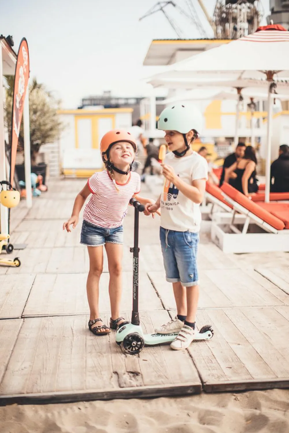 Outlet Scoot & Ride Løbehjul - Highwaykick 3 m. LED, Kiwi