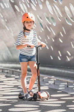 Scoot & Ride Løbehjul - Highwaykick 5 m. LED, Peach