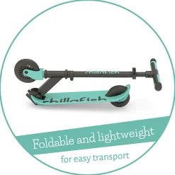 Clearance Chillafish Løbehjul Flexxi GLOW - Mint