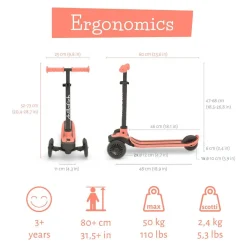 Clearance Chillafish Løbehjul Scotti - Flamingo