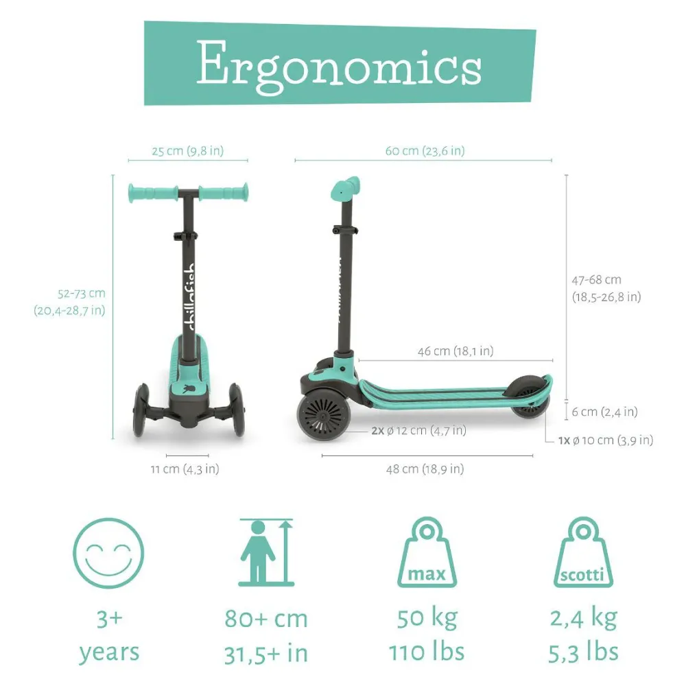 Sale Chillafish Løbehjul Scotti - Mint