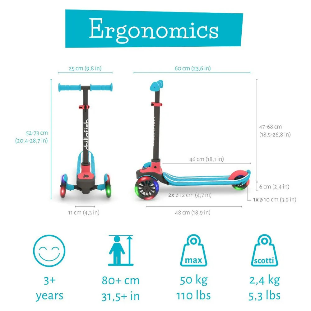 Discount Chillafish Løbehjul Scotti GLOW