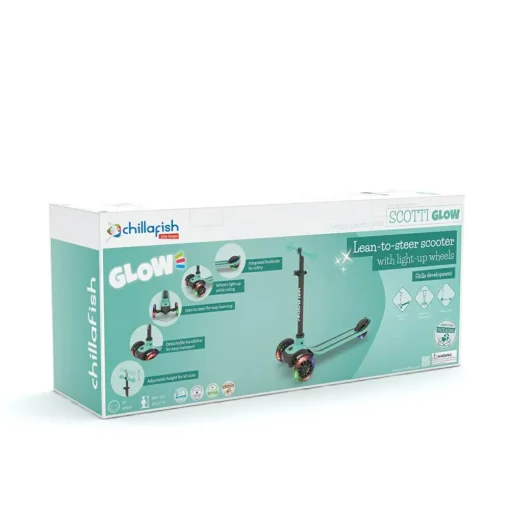 Discount Chillafish Løbehjul Scotti GLOW - Mint