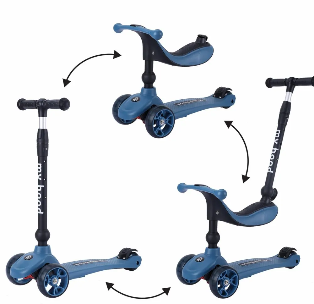 My Hood Løbehjul/Løbecykel - Kick'n'Ride, Mørkeblå