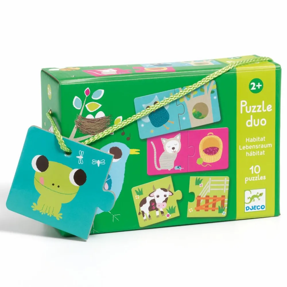 Best Djeco Leg & Lær-puslespil - Levesteder