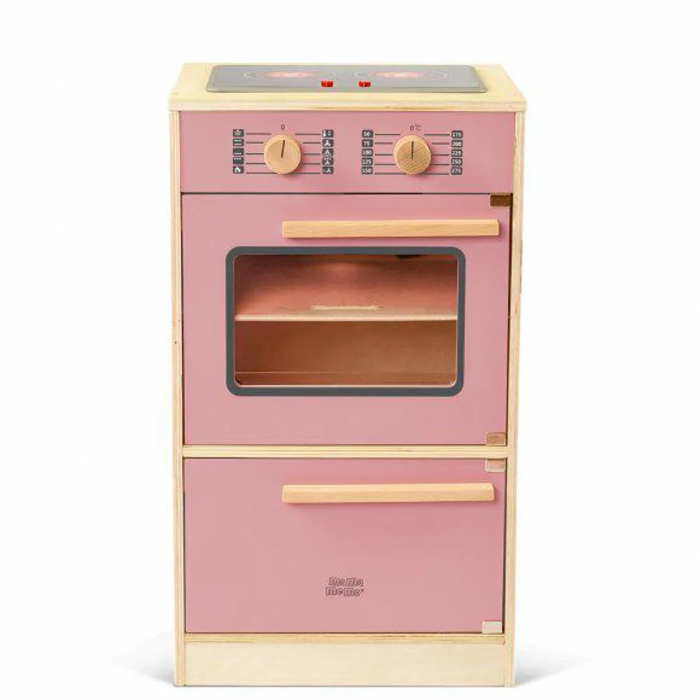 Clearance mamamemo Legekøkken - Ovn m. kogeplade, Cherry
