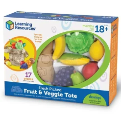 Best Learning Resources Legemad - Indkøbspose m. frugt og grønt, 16 stk
