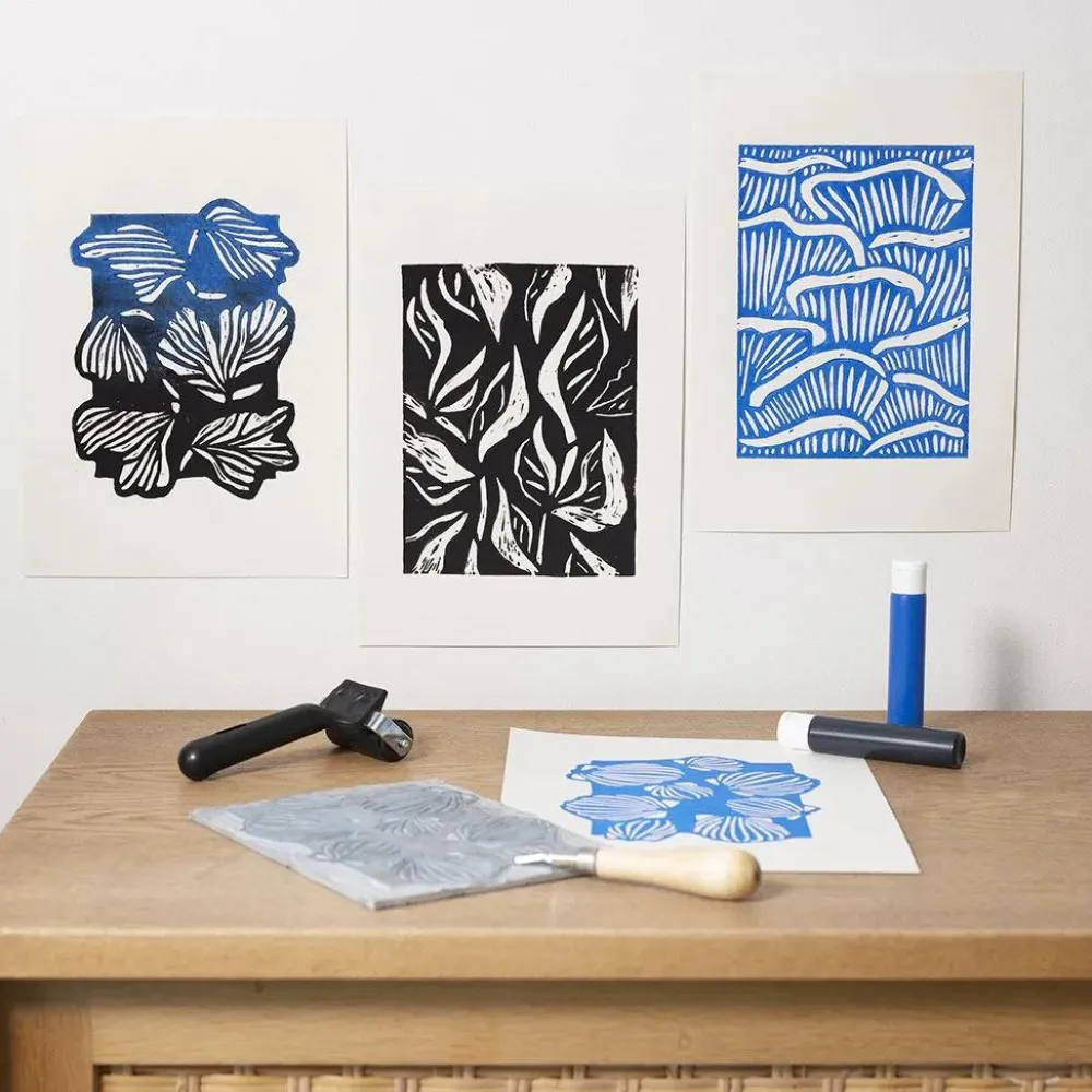 Online Creativ Company Linoleumstryk skæresæt