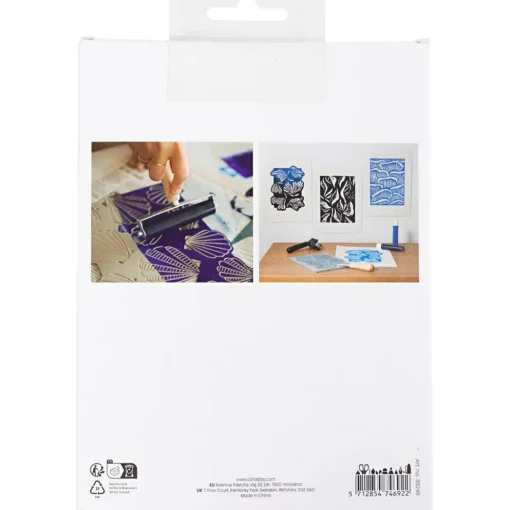 Outlet Creativ Company Linoleumstryk stempelplade 15 x 20 cm, 1 stk