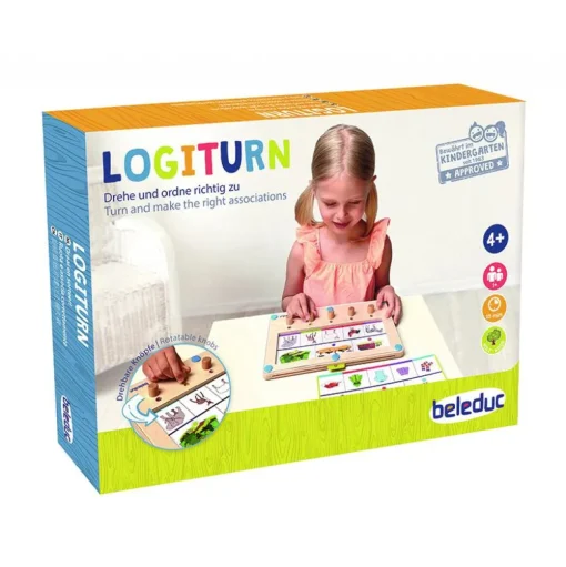 Beleduc Logikspil - Logiturn inkl. 25 opgavekort