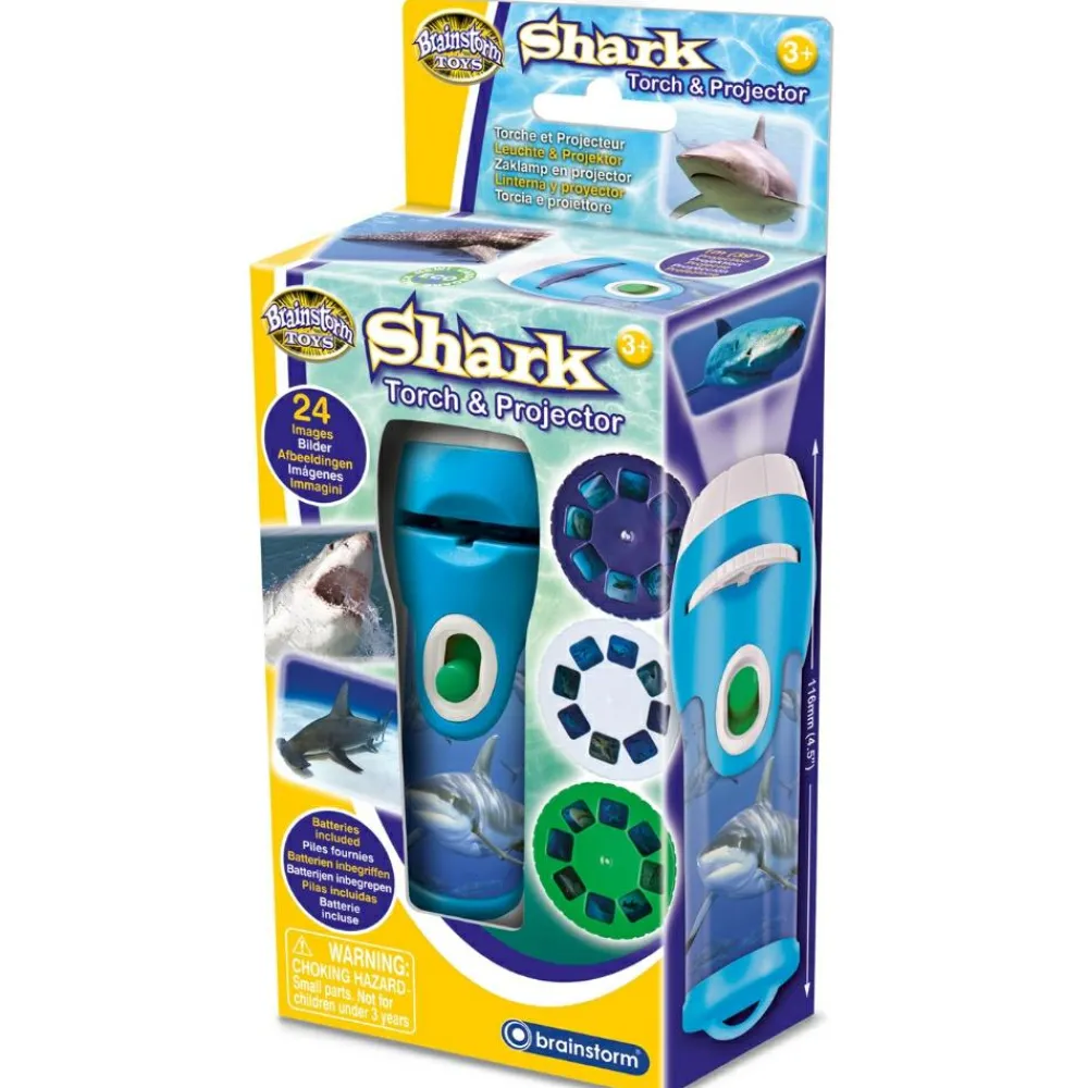 Sale Brainstorm Lommelygte med dias - Hajer