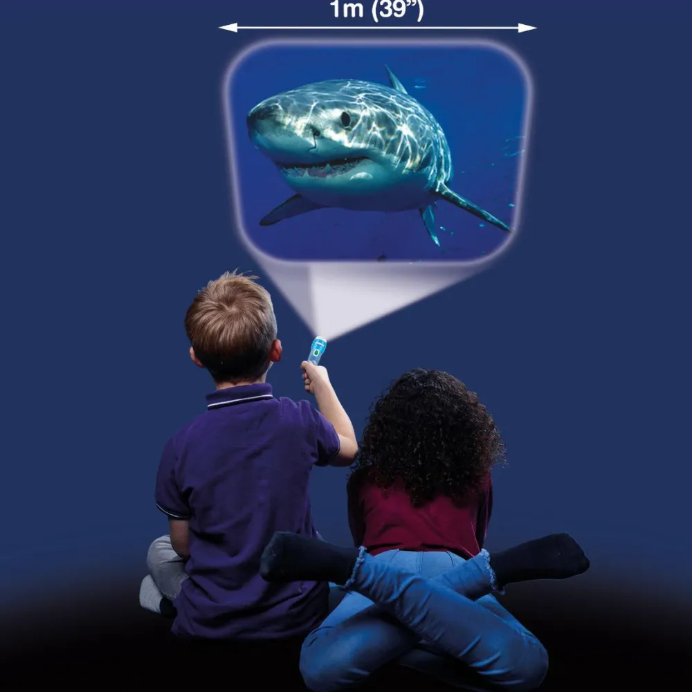 Sale Brainstorm Lommelygte med dias - Hajer