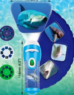 Sale Brainstorm Lommelygte med dias - Hajer