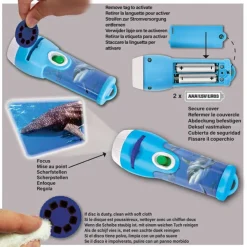 Sale Brainstorm Lommelygte med dias - Hajer
