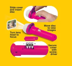 Online Brainstorm Lommelygte med dias - Nuttede dyr