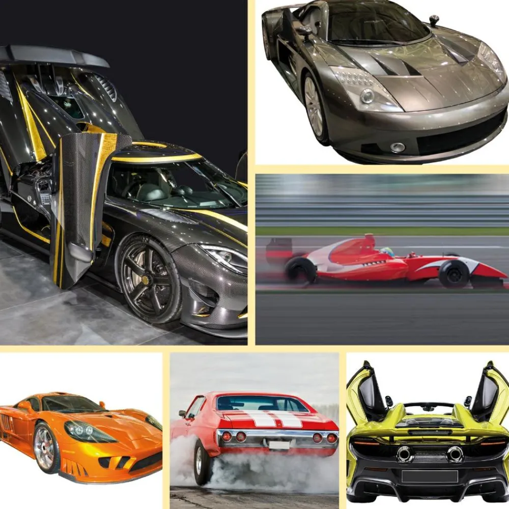 Clearance Brainstorm Lommelygte med dias - Seje biler