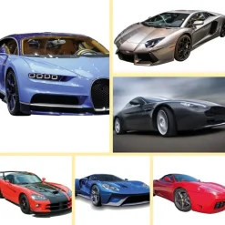 Clearance Brainstorm Lommelygte med dias - Seje biler