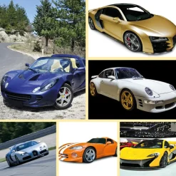 Clearance Brainstorm Lommelygte med dias - Seje biler