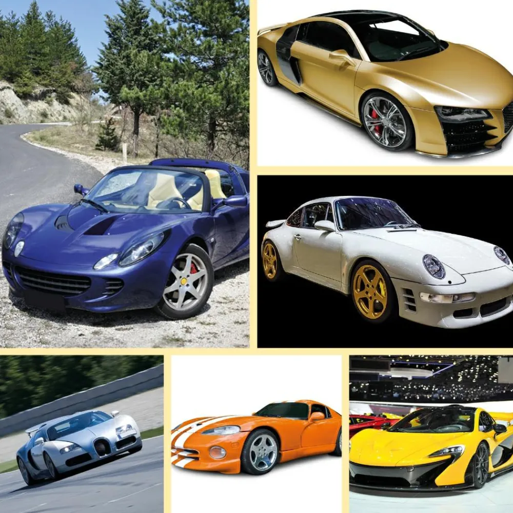 Clearance Brainstorm Lommelygte med dias - Seje biler