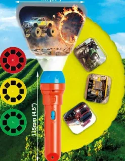 Brainstorm Lommelygte med dias - Traktorer & trucks