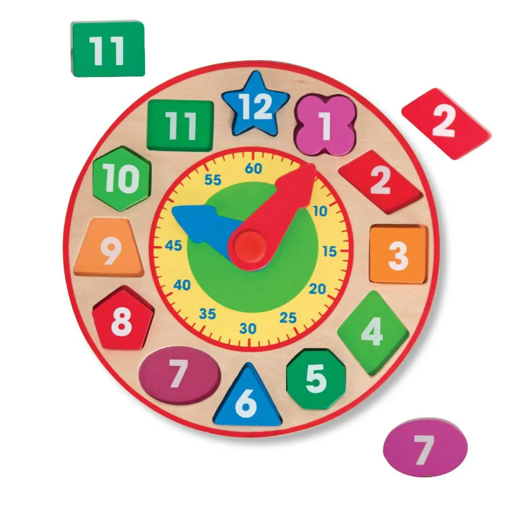 Melissa & Doug Lær klokken, tal og former