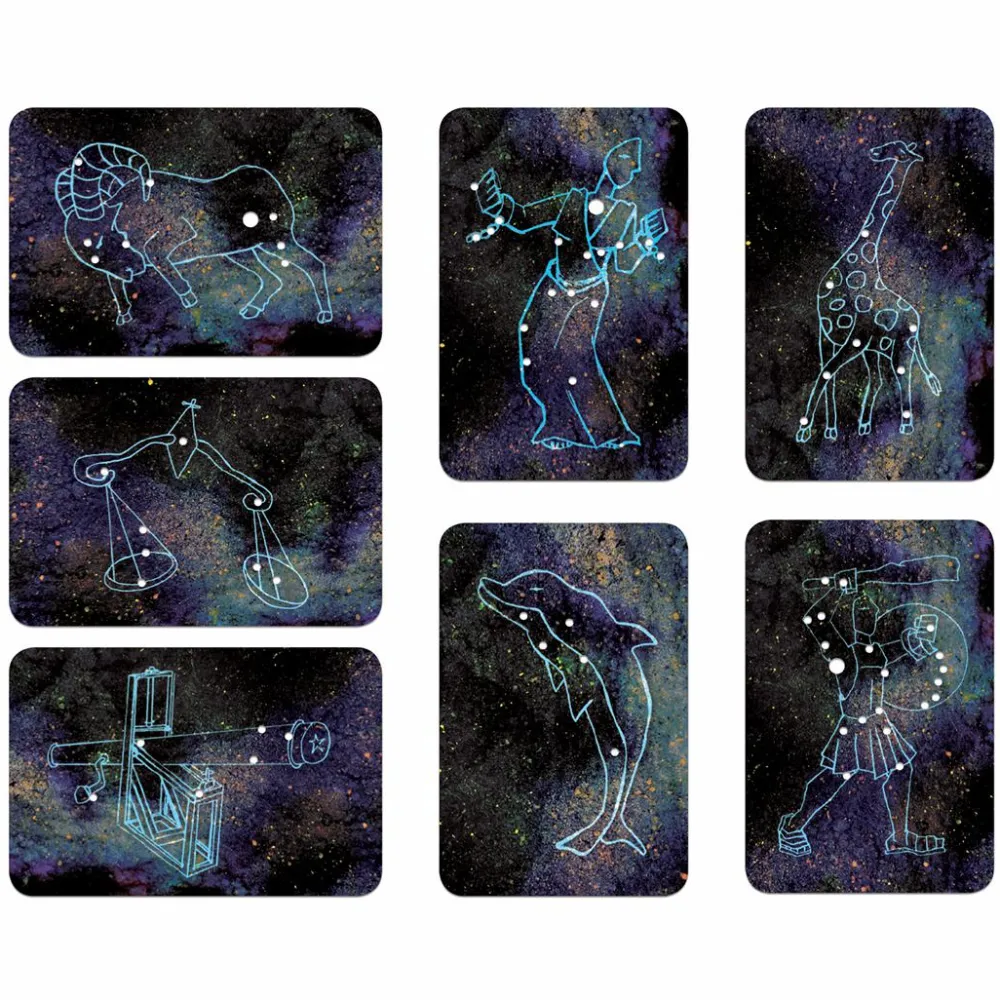 Outlet Lær stjernebilleder - Plakat + kort, 54 stk