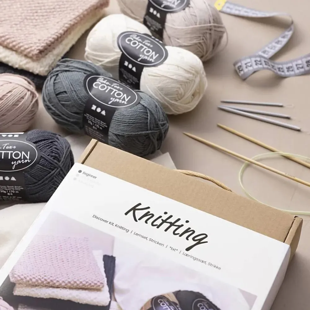 Online Creativ Company Læringssæt - Strikning