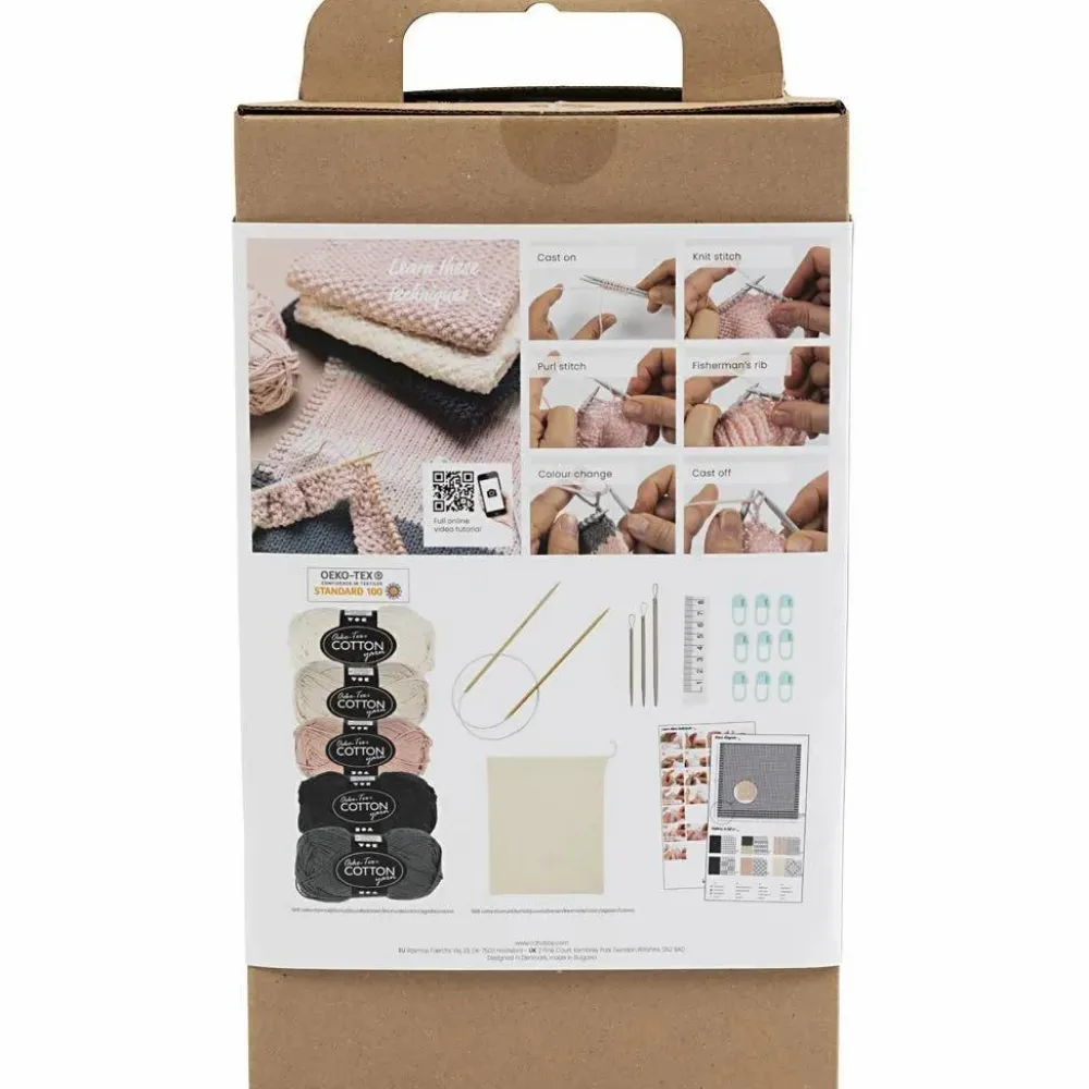 Online Creativ Company Læringssæt - Strikning