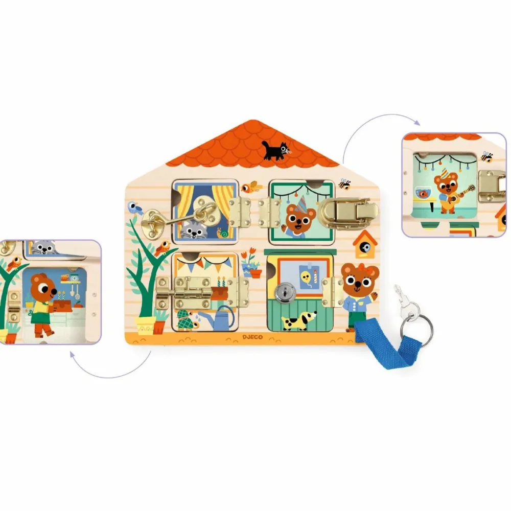 Clearance Djeco Låsebræt - Cabanalock