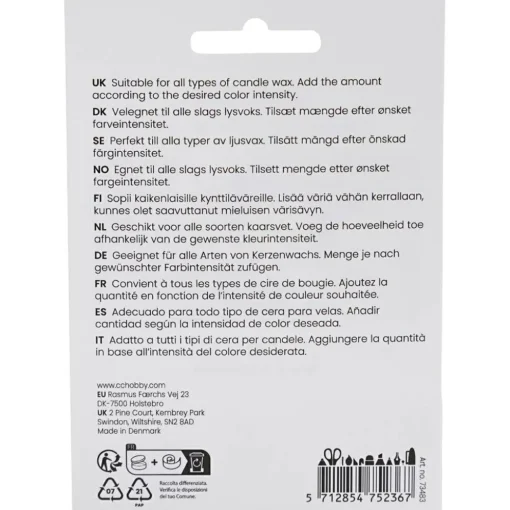 Sale Creativ Company Lysfarve til lysstøbning - Pink, 5 gr.