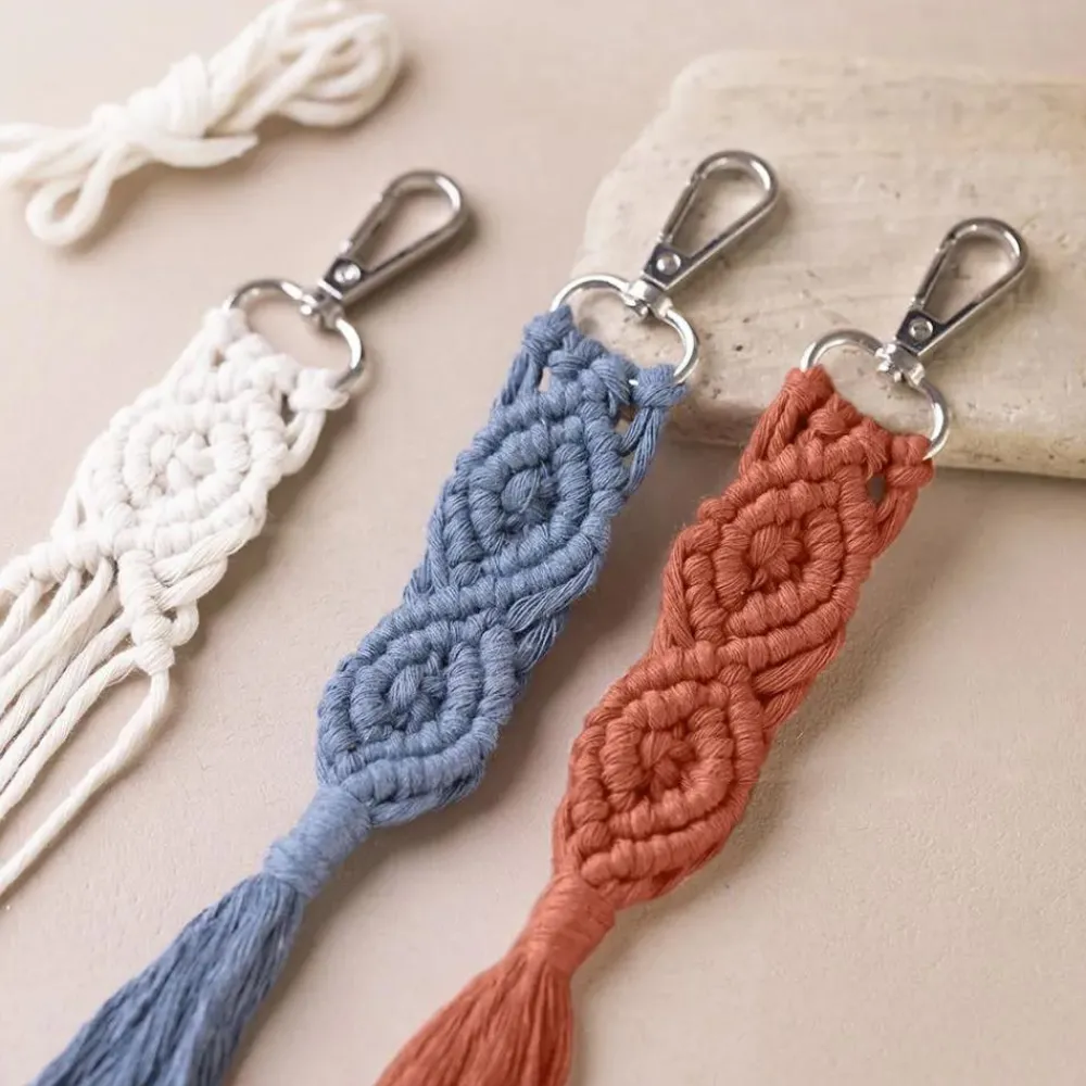 Creativ Company Macramé kit mini - Nøgleringe