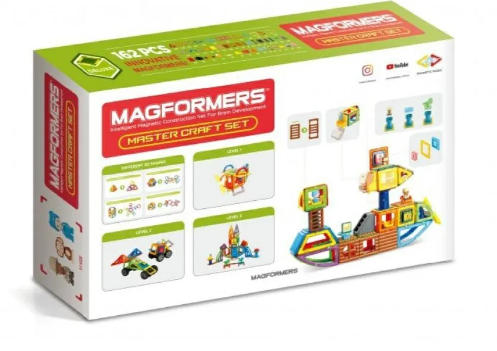 Clearance Magformers 162 stk - Master Craft