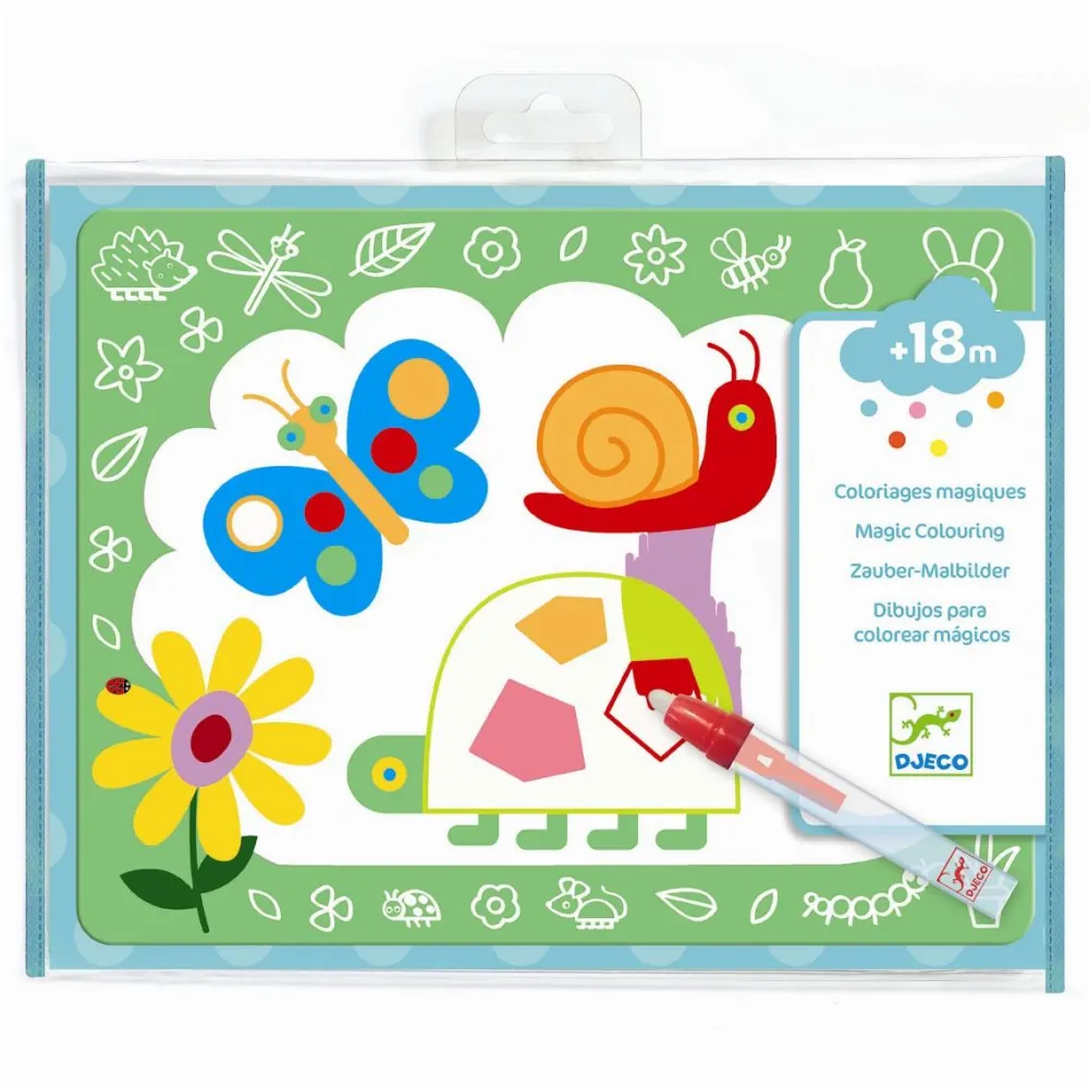 Outlet Djeco Magisk farvelægning - Hvem gemmer sig?
