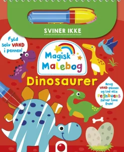 Clearance Forlaget Bolden Magisk malebog: Dinosaurer