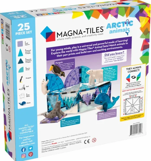 Hot Magna-Tiles | Arktiske dyr, 25 stk