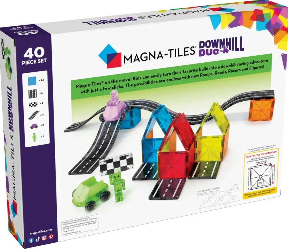 Discount Magna-Tiles | Downhill Duo, 40 dele