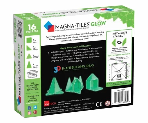 New Magna-Tiles | Glow in the dark 16 stk.