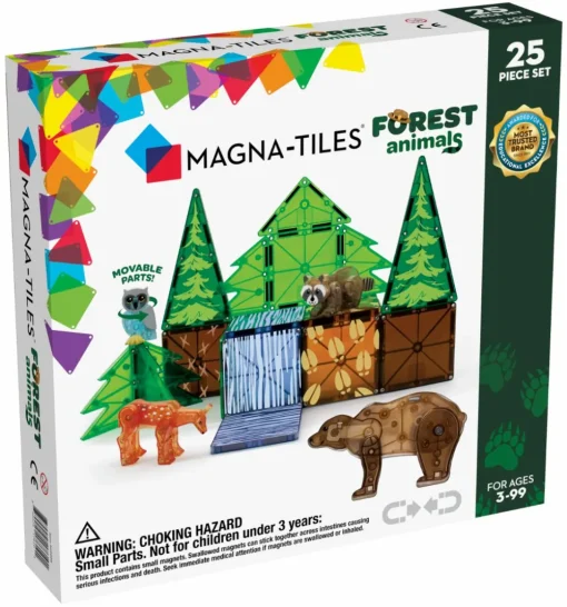 Hot Magna-Tiles | Livet i skoven, 25 stk
