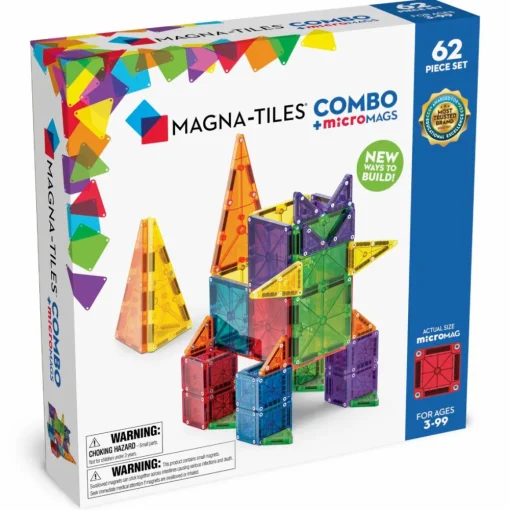 Online Magna-Tiles | microMAGS kombi, 62 stk