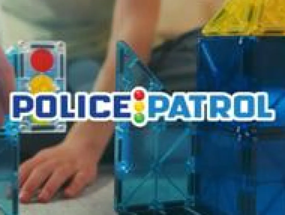 Hot Magna-Tiles | Politipatrulje, 20 stk
