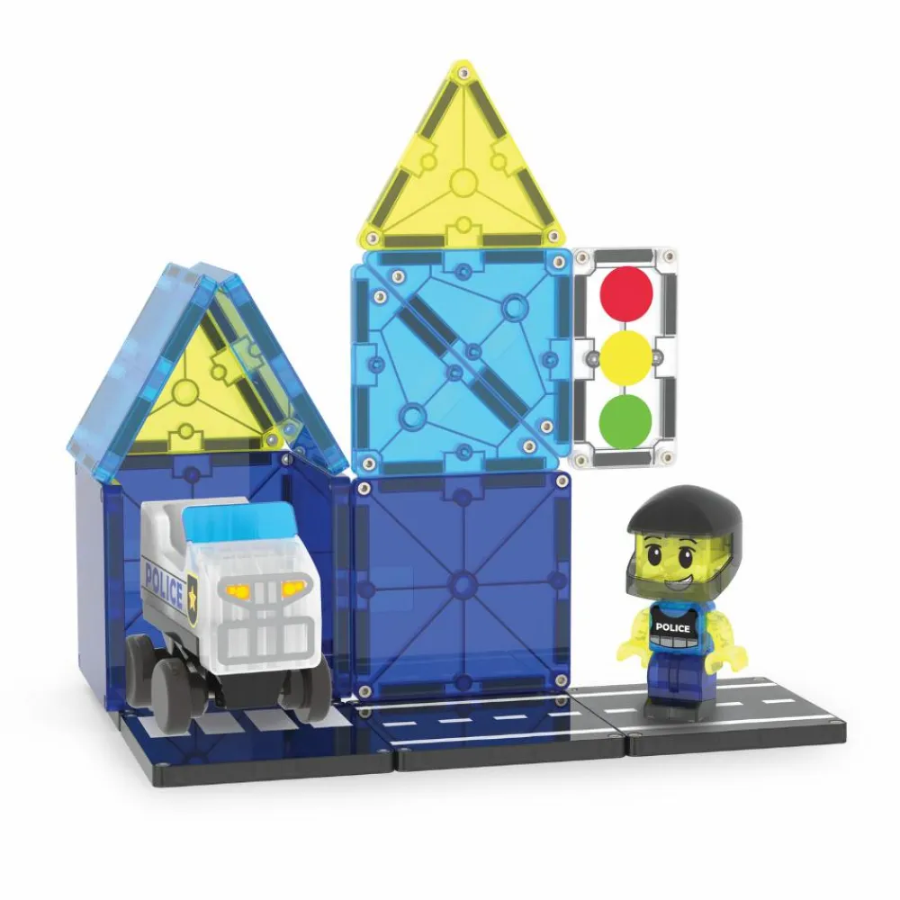 Hot Magna-Tiles | Politipatrulje, 20 stk
