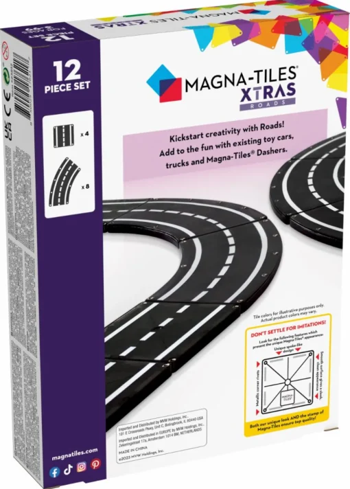 Outlet Magna-Tiles |  Vejbaner, 12 dele