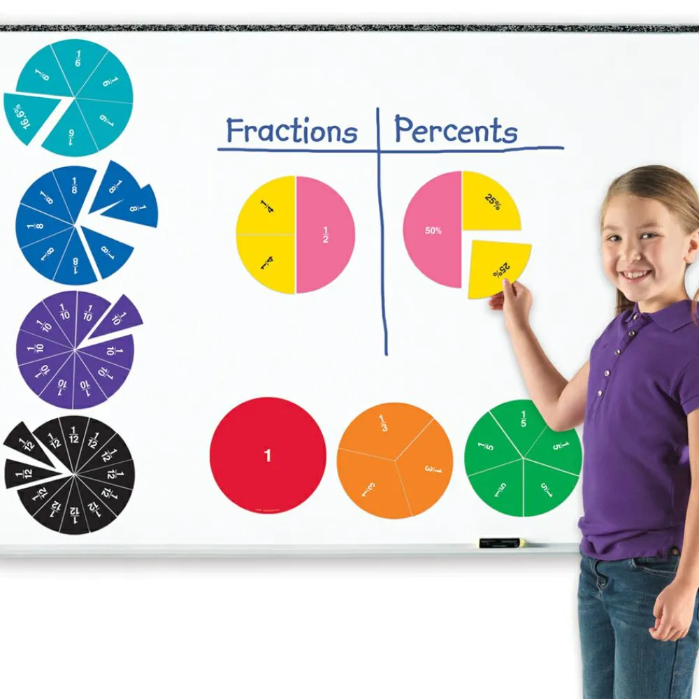 Best Learning Resources Magnetiske brøkcirkler - 2-sidet, 51 dele