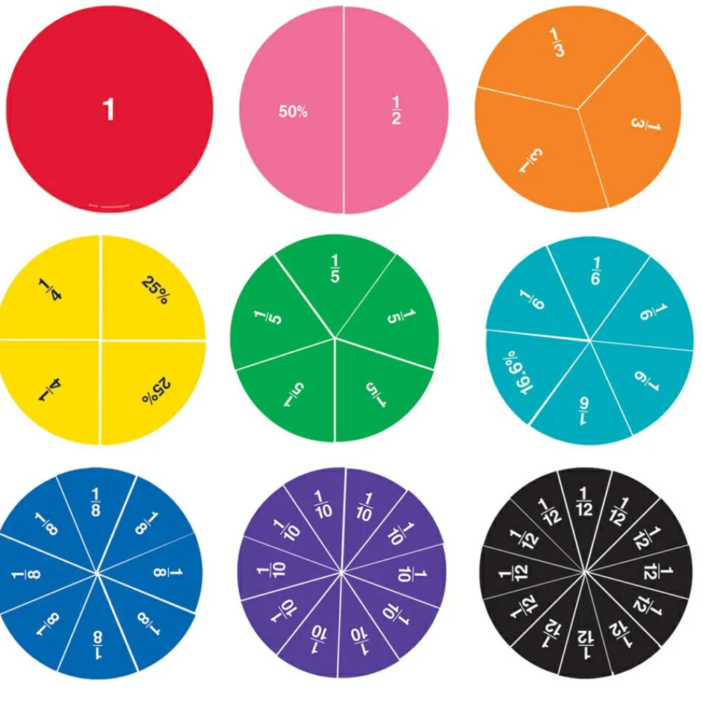 Best Learning Resources Magnetiske brøkcirkler - 2-sidet, 51 dele