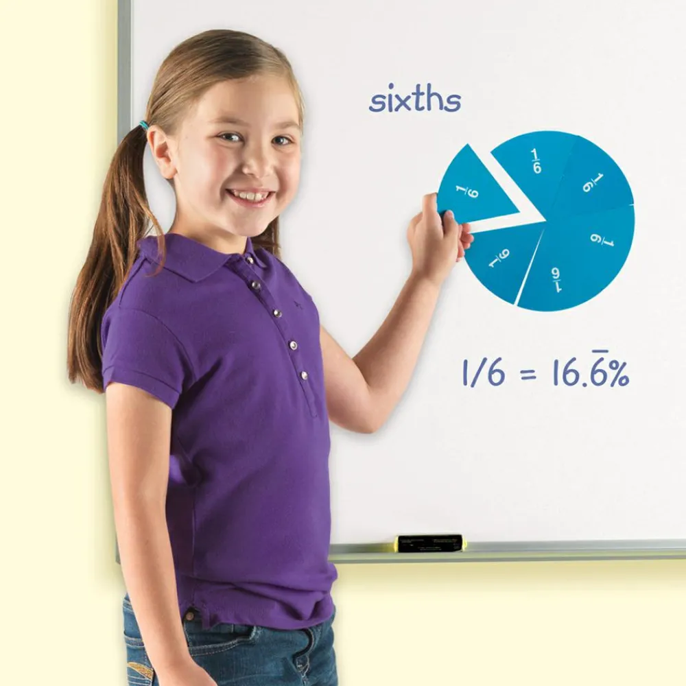 Best Learning Resources Magnetiske brøkcirkler - 2-sidet, 51 dele