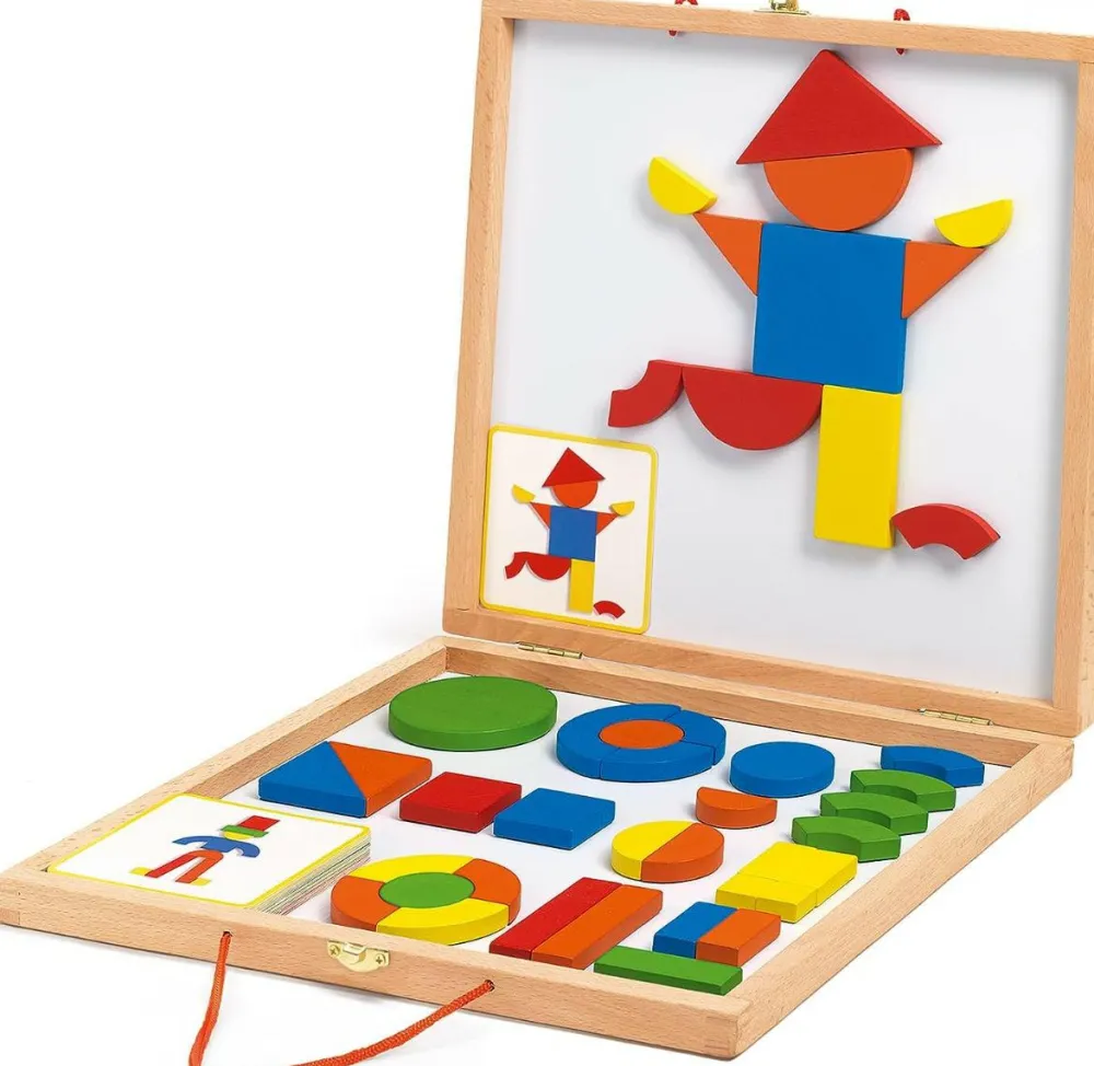 New Djeco Magnetleg - Geoform, 66 dele