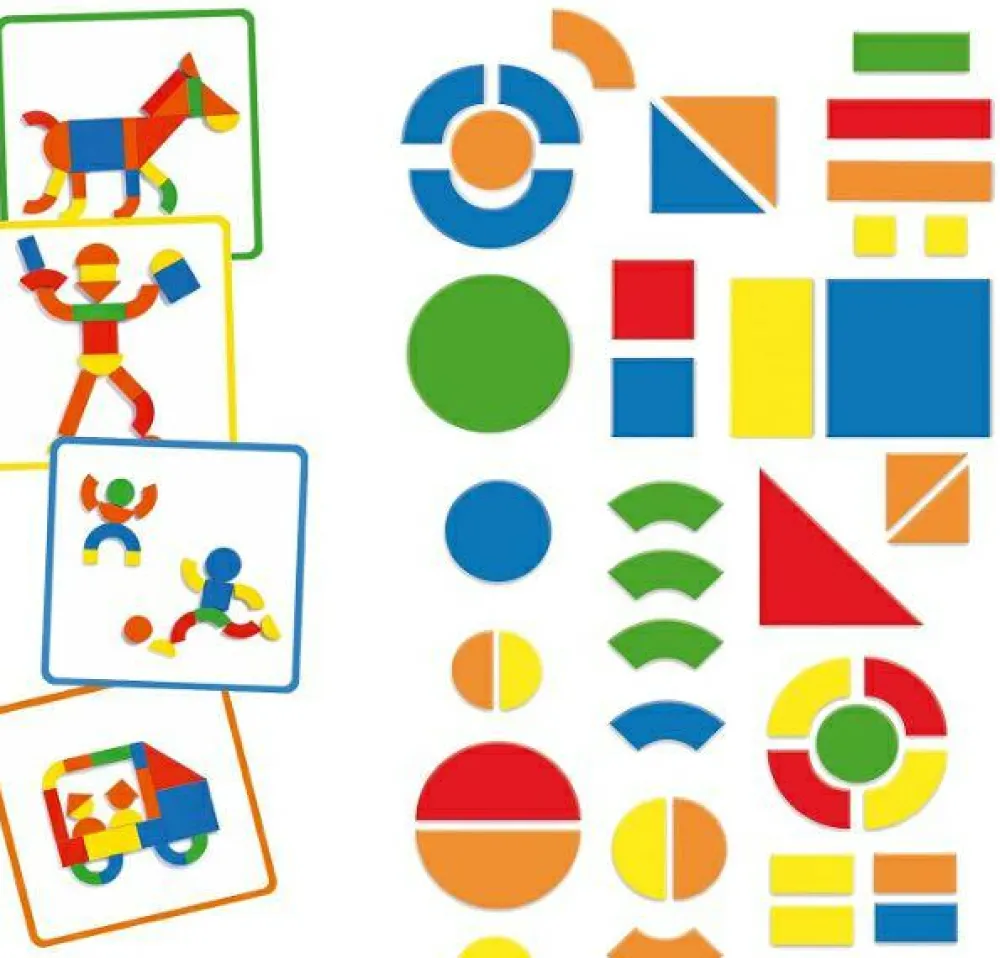 New Djeco Magnetleg - Geoform, 66 dele