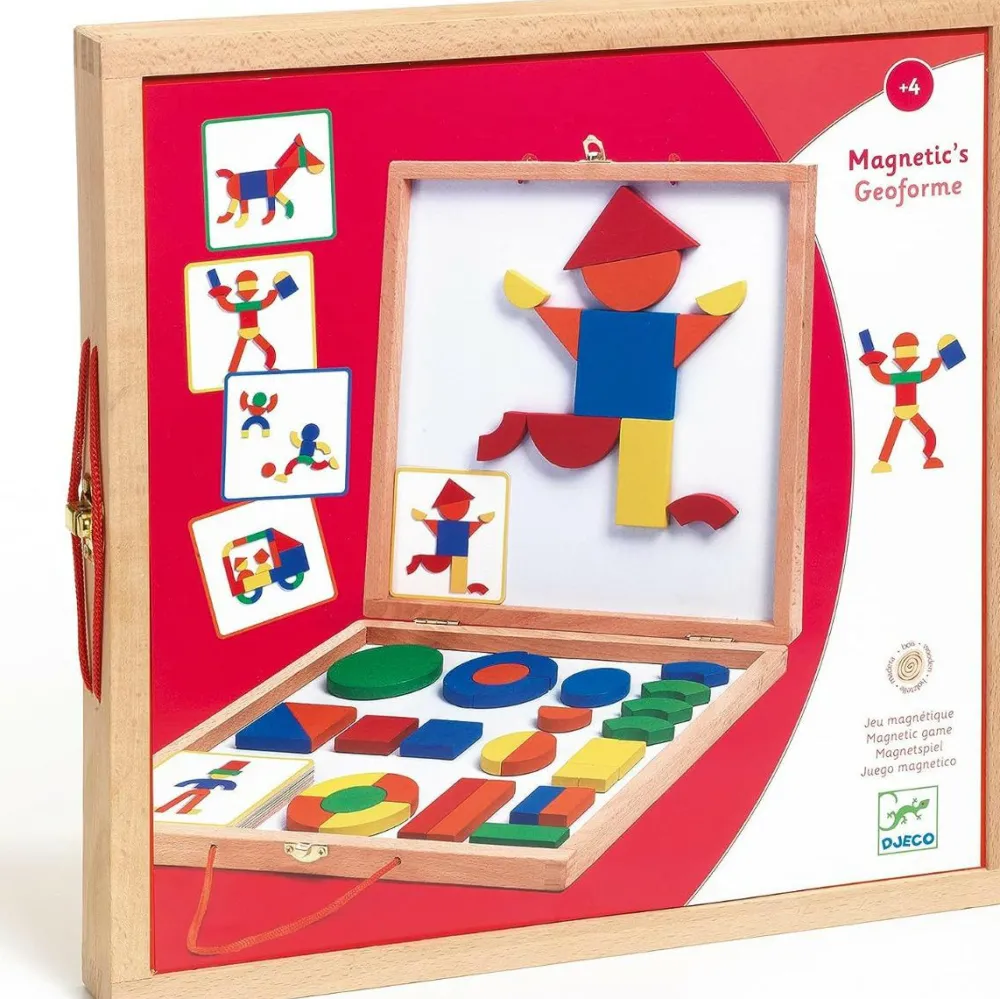 New Djeco Magnetleg - Geoform, 66 dele