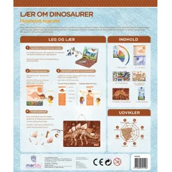 New mierEdu Magnetleg - Lær om dinosaurer, 80+ dele