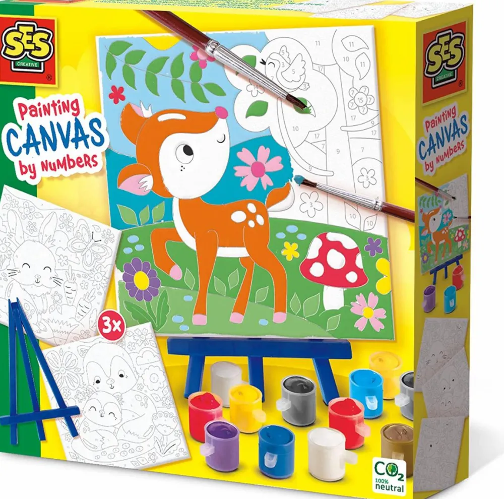 Discount SES Creative Mal efter tal - Skovens dyr